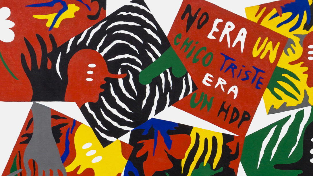 La Chola Poblete, No era um chico triste, era um HDP [Não era um garoto triste, era um FDP] (detalhe), 2025. Cortesia da MASP