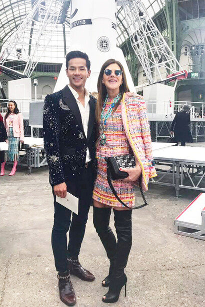 Steven with Anna Dello Russo
