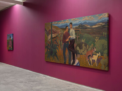 Ángel Cammen, Salaverna, vista de exhibición. Cortesía de la Galería OMR
