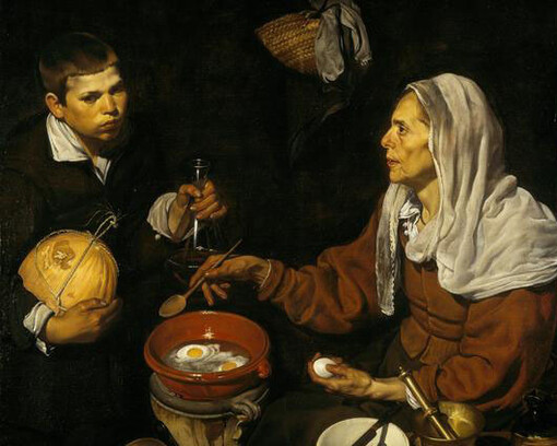 Diego Velazquez, An Old Woman Cooking Eggs