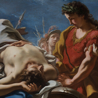 Giovanni Antonio Pellegrini (1675–1741), Alexander an der Leiche des Darius, 1708, Öl auf Leinwand, 86 x 105,5 cm, Stiftung Museum Kunstpalast Düsseldorf