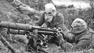 Mitragliatrice Vickers in azione (Somme, estate 1916)