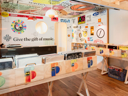Dave Muller, Bay Area music village, exhibition view. Courtesy of Anthony Meier Gallery