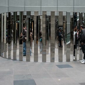 Jeppe Hein, Semicircular space. Courtesy of NGV