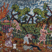 Maria Auxiliadora Silva, Fire in the village, 1970. Courtesy of MG+MSUM