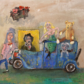 James Martin, Van Rijn Painting (Road Tested), 16.75 X 20 in.
gouache on paper. Courtesy of the artist and Foster/White Gallery