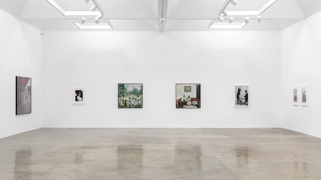 Gordon Parks' works, exhibition view. Courtesy of Pace Gallery