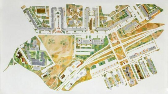 Eugenio Tibaldi, Bubo 02, 2013, acquerello su carta, cm 130 x 230, Foto: Danilo Donzelli, Courtesy Galleria Umberto Di Marino, Napoli, Italy