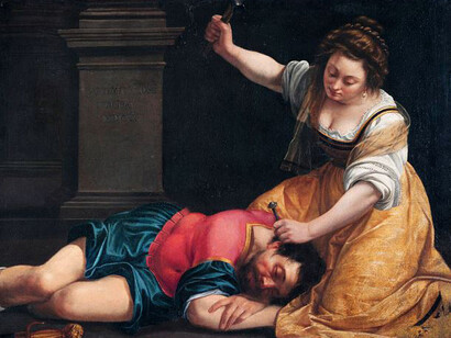 Artemisia Gentileschi - Giaele e Sisara, olio su tela, 1620, Szépművészeti Múzeum, Budapest