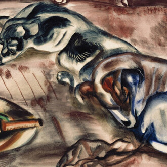 Frances Hodgkins, Yudi y Moro (detail), c.1933. Courtesy of Dunedin Public Art Gallery