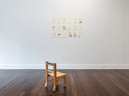 Liliana Sánchez, Fruto animal, exhibition view. Courtesy of Casas Riegner Gallery
