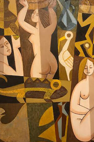 Harold Fonseca; Lo que siempre fue, 1997, óleo sobre tela. Foto cortesía del MAC (detalle)