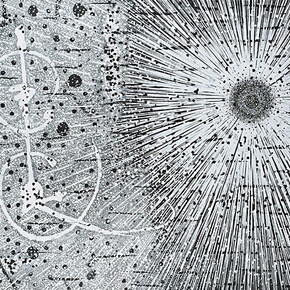 John Anderson, 1993-54, Coming to Meet, 72x96, acrylic on canvas