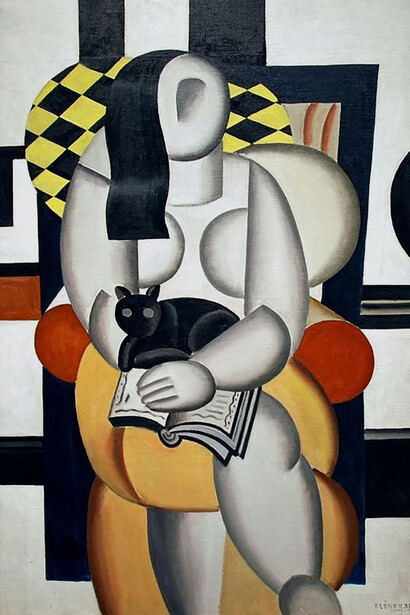 Fernand Léger, Woman with a cat, 1921