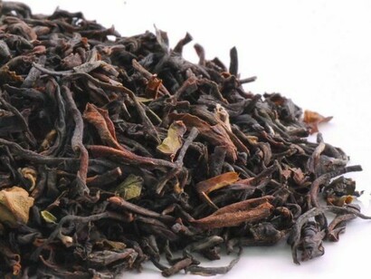 Foglie essiccate di tè Darjeeling