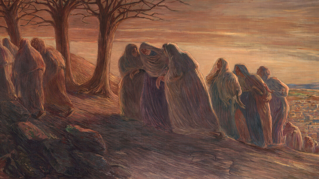 Gaetano Previati, La via al Calvario, 1901-1904, olio su tela Milano, Museo Diocesano Carlo Maria Martini