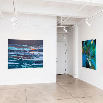 Various artists, Echoes and edges, exhibition view. Courtesy of Montague Contemporary