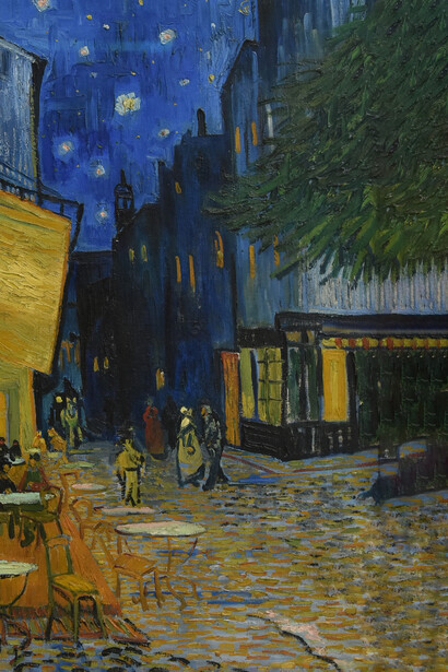 Vincent van Gogh, Terraza de café por la noche (detalle), 1888