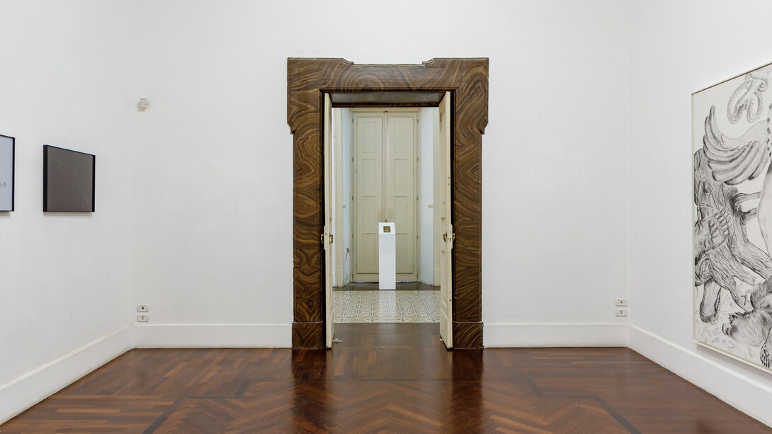 Various artists, Dove il futuro fu, il passato sarà, il forse è (Where the future was, the past will be, the maybe is), exhibition view. Courtesy of Galleria Tiziana Di Caro. Photo by Danilo Donzelli