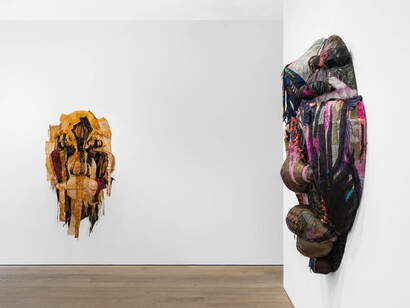 Tau Lewis, The ways of the underworld are perfect, exhibition view. Courtesy of Sadie Coles HQ Gallery