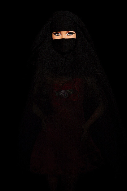 Burqua Rouge by Cecile Plaisance