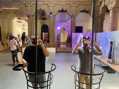 El poder de los cristales, vista de exhibición. Cortesía de Casa de la Ciencia