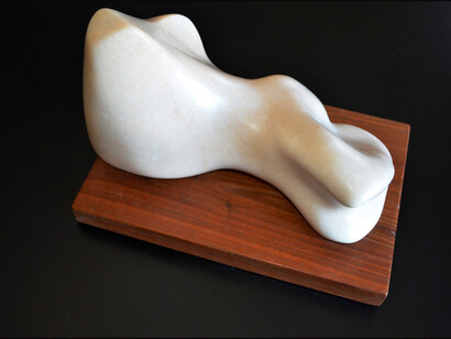 Lillian Engel, Recline, 2011, marble, 12 x 10 x 9 inches