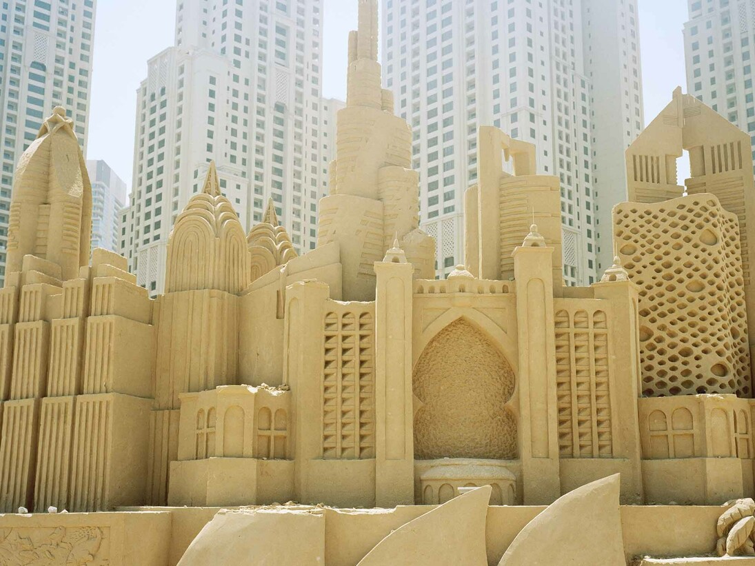 Farah Al Qasimi, Sandcastles, Dubai, 2014 © Farah Al Qasimi, Courtesy Third Line Gallery, OEuvre exposée à l’IMA