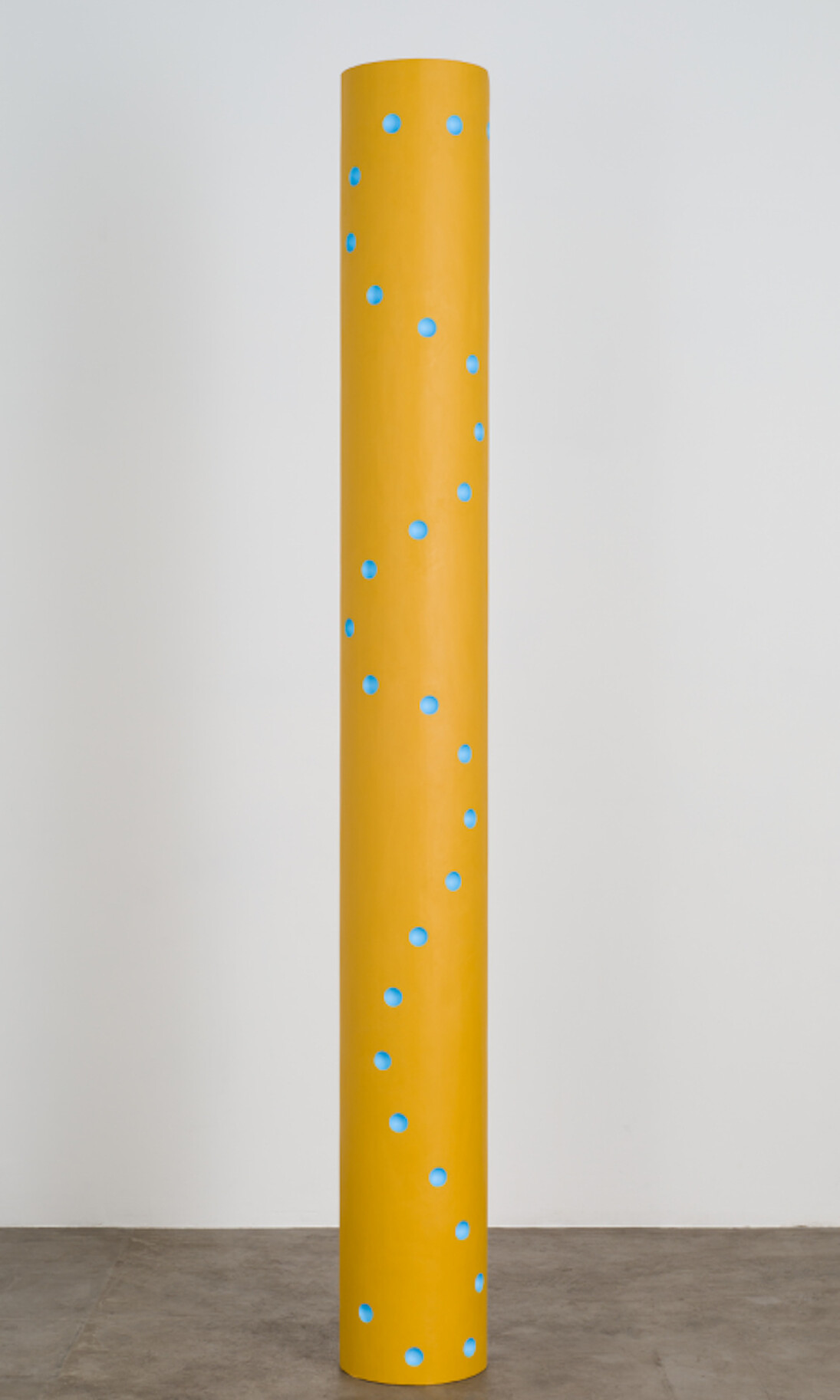 Lisa Williamson, 32 Pools, 2014, wood, resin, acrylic, 101 1/2 × 11 3/4 × 11 3/4in. (257.8 × 29.8 × 29.8cm). Courtesy of the artist and Tif Sigfrids. Photo: Ruben Diaz.