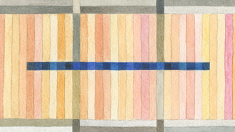 Thirds divided, watercolour, 16 x 12cm, Mark Weighton, 2024