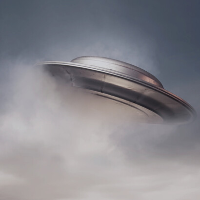 Modelo de una nave alienígena