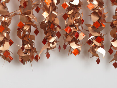 Jinchi Pouran, Hanged, detail, 2015, copper,7w in