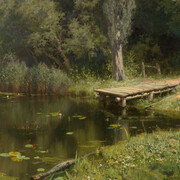 V.D. Polenov, Overgrown pond, 1879. Courtesy of New Tretyakov Gallery 