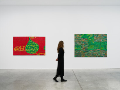 Elias Sime, Final drop (የመጨረሻዋ ጠብታ), exhibition view. Courtesy of James Cohan Gallery