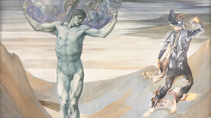 Edward Burne Jones- Atlas convertido en piedra