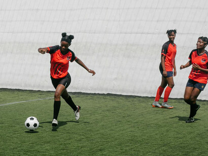 Jugadoras de fútbol femenino