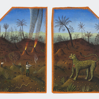 Serra da boa esperança, 2019, oil on aramid fiber, 30x42cm, Photo/ RenatoParada