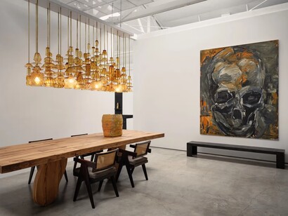 California poppies, exhibition view. Courtesy of Carpenters Workshop
