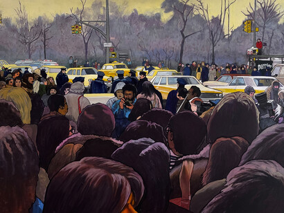 Joey Terrill, The Dakota, December 1980 (detail), 2006-2025. Courtesy of Marc Selwyn Fine Art