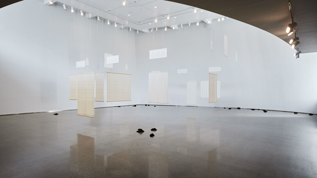 Andreas Eriksson, Horizontal fold, exhibition view. Courtesy of Barbara Wien Gallery