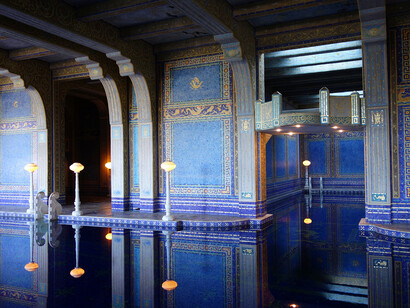 Piscina in stile romano di Hearst Castle, California (USA)