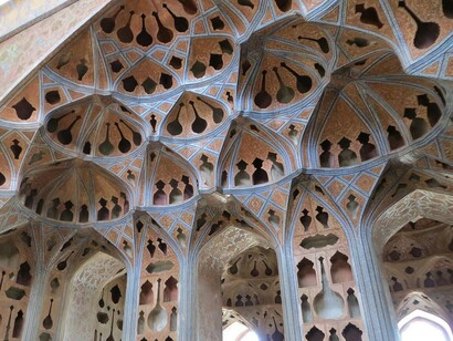 Irã. Sala de música do palácio Ali Qapu