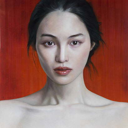 Ling Jian. The Sun, oil on canvas, 200 x 180 cm, 2015
