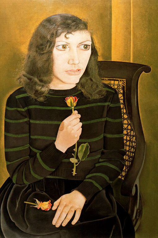 Lucian Freud. Girl with Roses, 1947. Oil on canvas