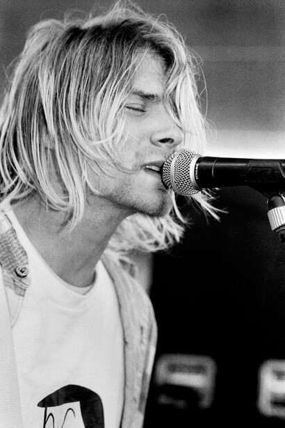 Kurt Cobain, Nirvana. Fotografia Charles Peterson, s/d 