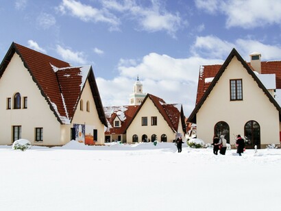 Ifrane houses under the snow