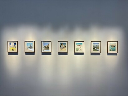 Guy Billout, Quiet catastrophes, exhibition view. Courtesy of Philippe Labaune Gallery