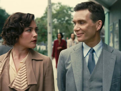 Cillian Murphy e Florence Pugh em cena de Oppenheimer
