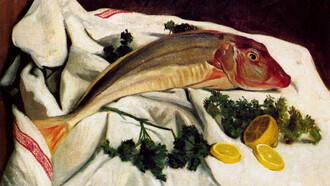 Felix Vallotton, Un Grondin sur une serviette, 1914