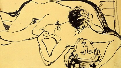 Ernst Ludwig Kirchner, "Los amantes", 1909